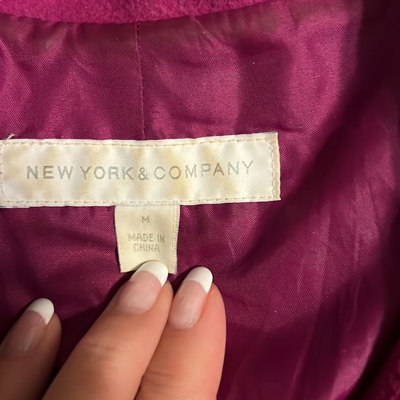Pink pea coat, New York & Co., medium - Picture 2 of 4